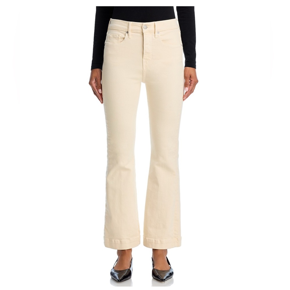 Veronica Beard Carson High Rise Ankle Flare Jeans in Ecru – Size 24 (Like New)
